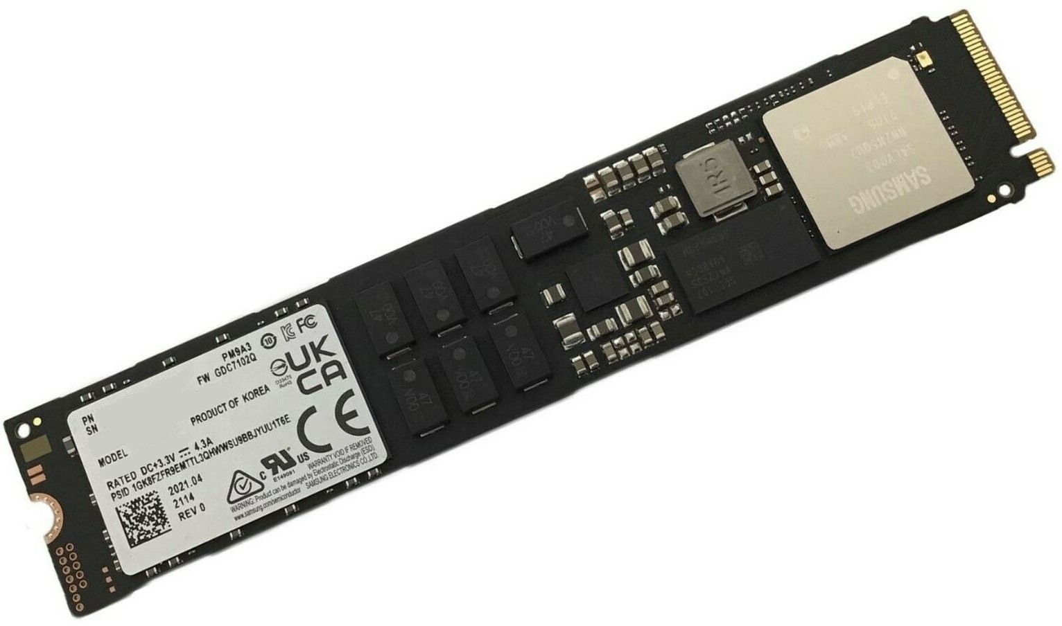 SSD накопитель Samsung PM9A3 1.92Tb M.2 MZ1L21T9HCLS-00A07