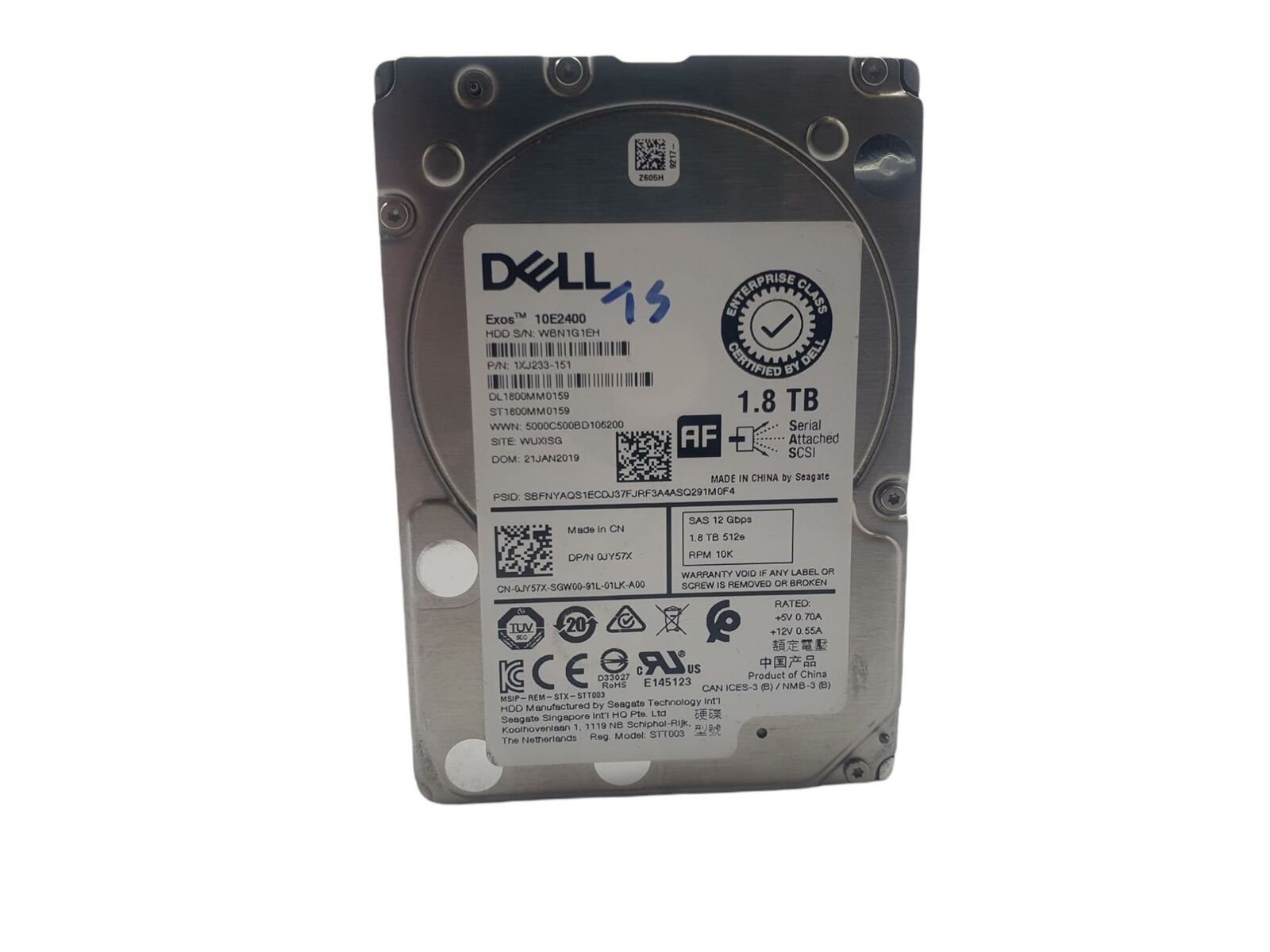 Жесткий диск Seagate JY57X DL1800MM0159 1.8TB 10K 2.5"
