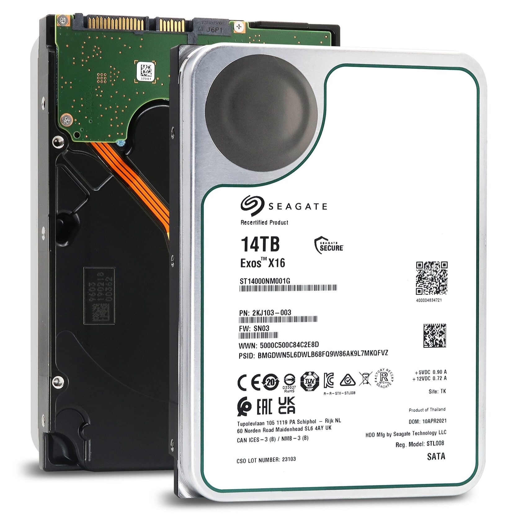 Жесткий диск Seagate 14TB SATA 6Gb/s, ST14000NM001G