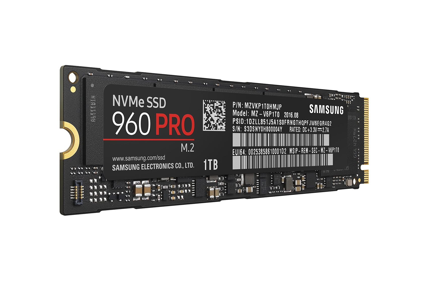 SSD накопитель Samsung 960 PRO 1Tb SSD M.2, MZ-V6P1T0BW