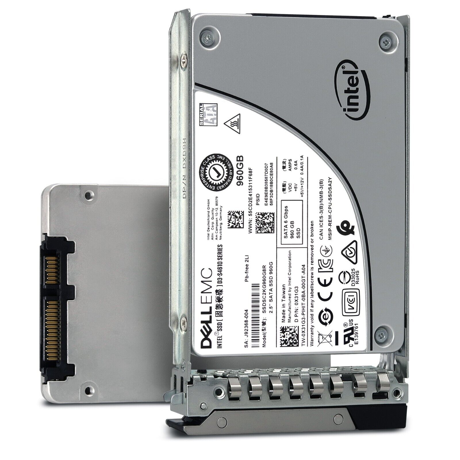 SSD накопитель Dell 960GB MU SATA 6Gbps 2,5" 400-AZVM
