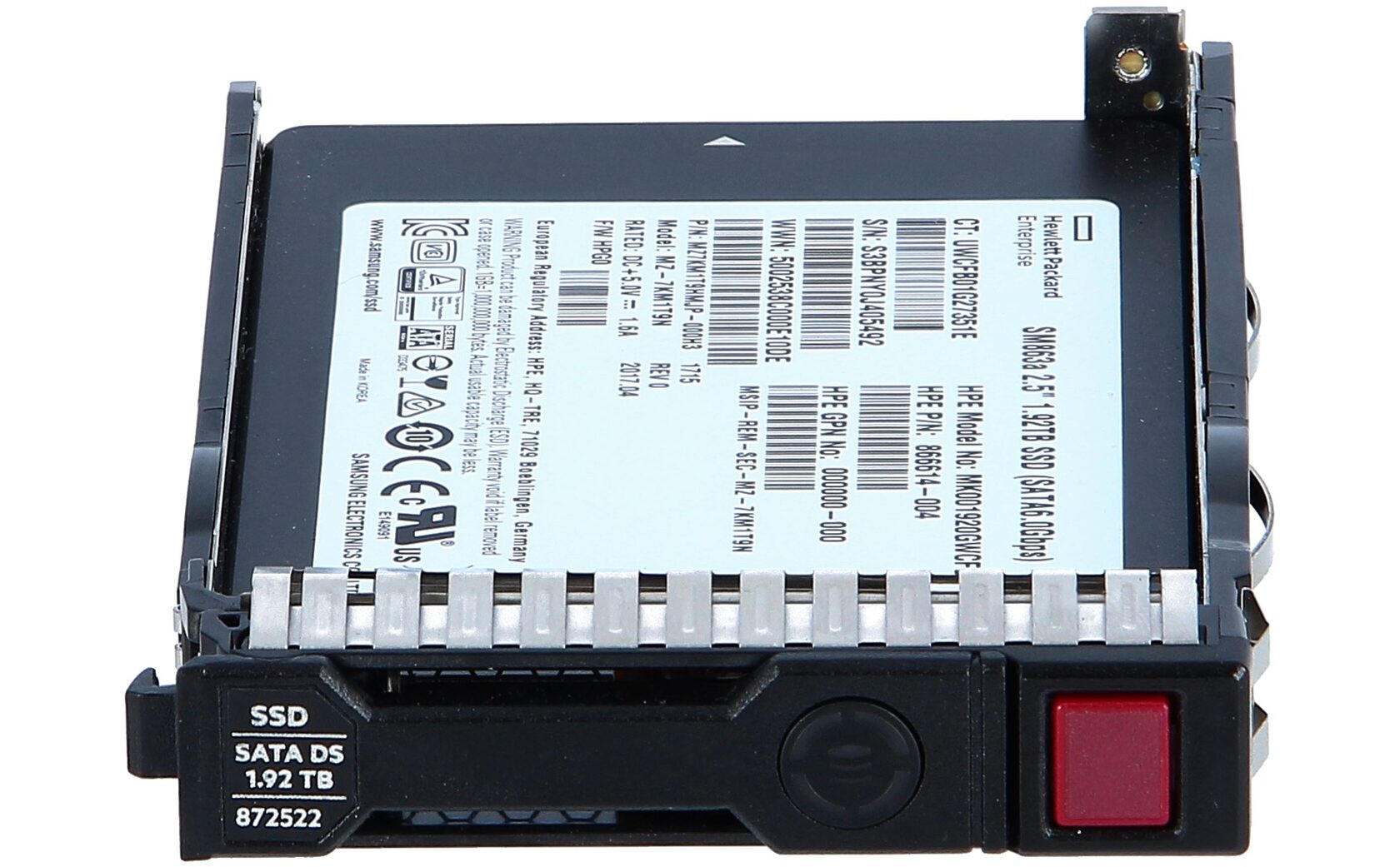 SSD накопитель HPE 1.92TB SATA 6G Mixed Use SFF (2.5in), 872352-B21