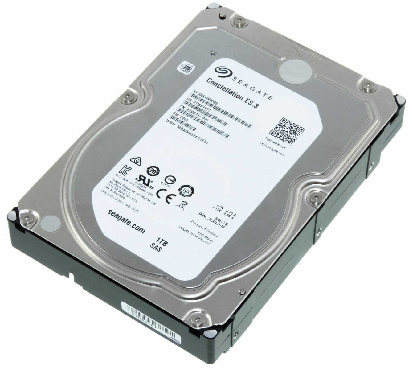 Жесткий диск Seagate 1Tb 7.2K SAS 3.5" ST1000NM0023