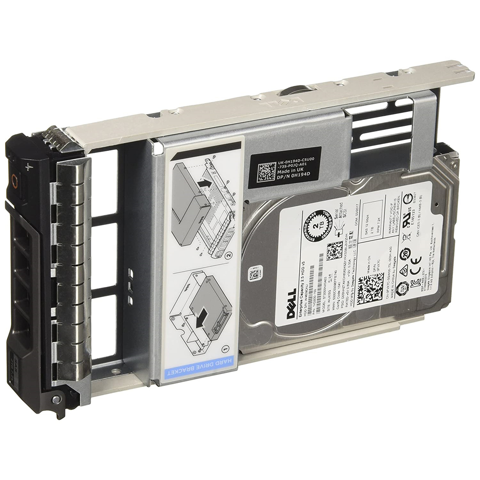Жесткий диск Dell 1.2TB 12G 10K 2.5" SAS, 400-AJPC
