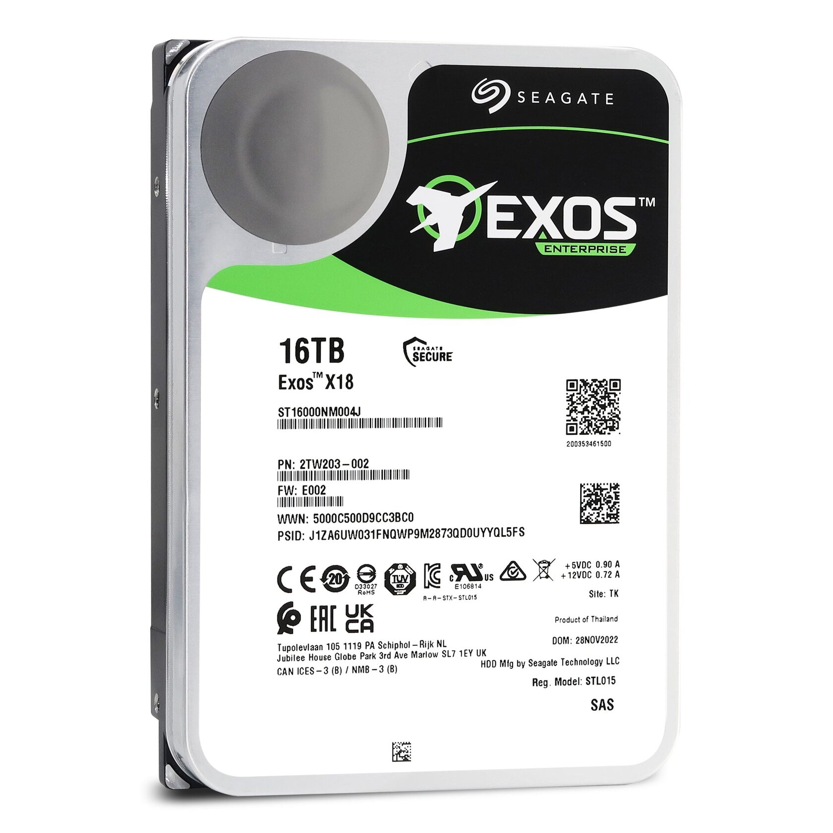 Жесткий диск Seagate 16TB SAS 12Gb/s, ST16000NM004J