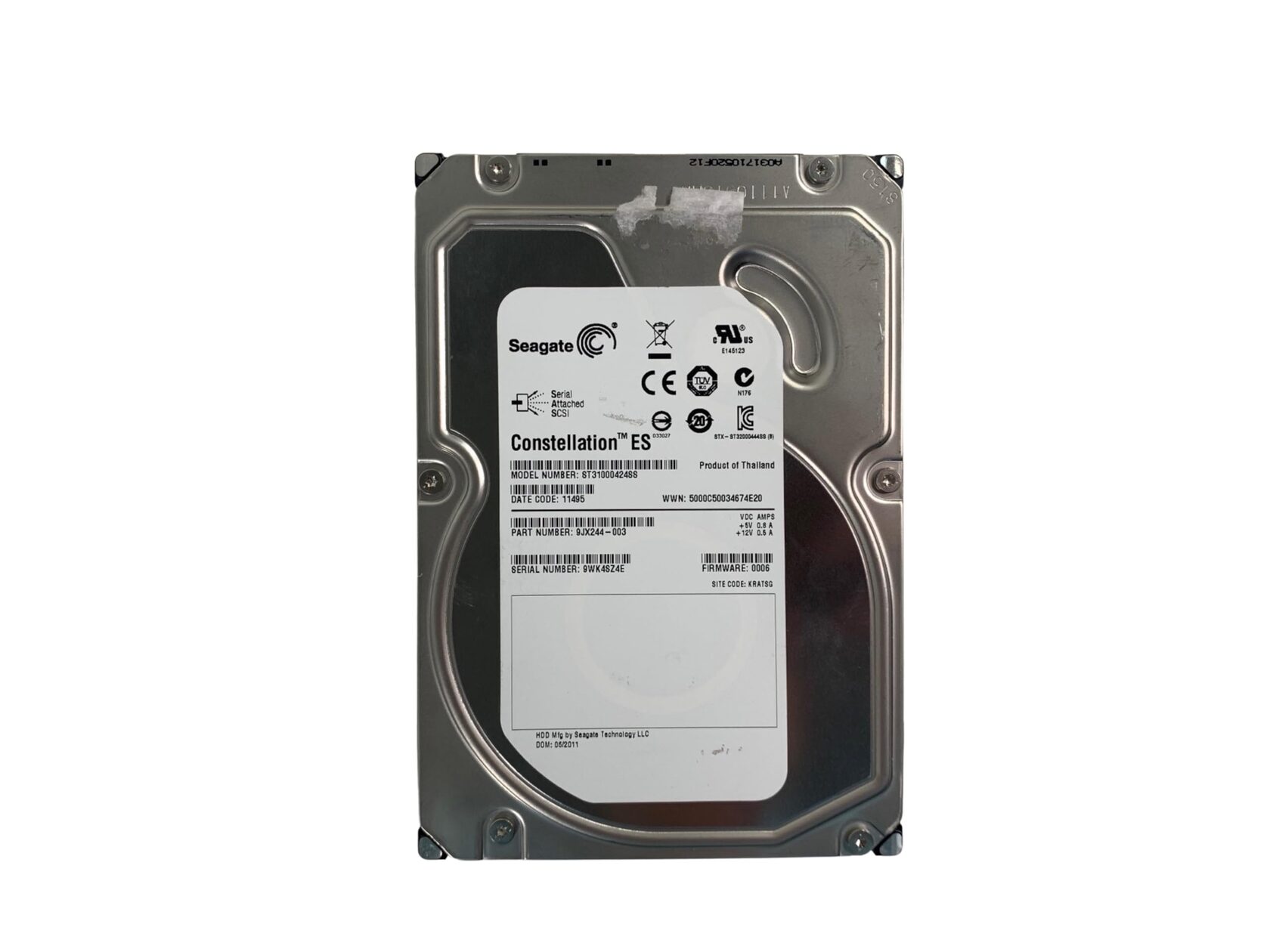 Жесткий диск Seagate Enterprise Capacity 3.5 1 Тб ST31000424SS