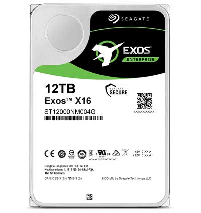 Жёсткий диск Seagate Exos X16 12 ТБ SAS SED ST12000NM004G