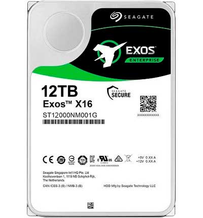 Жёсткий диск Seagate Exos X16 12 ТБ SATA Standard ST12000NM001G