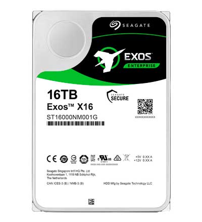 Жёсткий диск Seagate Exos X16 16 ТБ SATA Standard ST16000NM001G