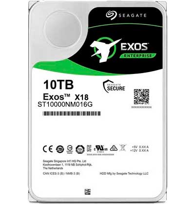 Жёсткий диск Seagate Exos X18 10 ТБ SAS SED-FIPS 140-3 ST10000NM016G