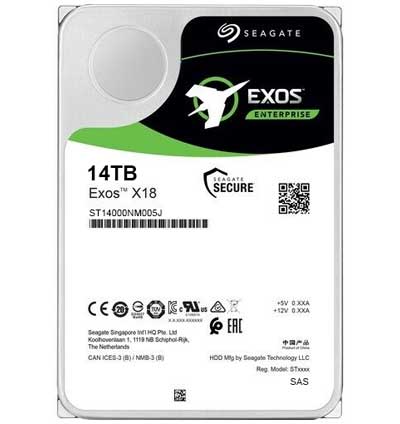 Жёсткий диск Seagate Exos X18 14 ТБ SAS SED ST14000NM005J
