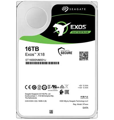 Жёсткий диск Seagate Exos X18 16 ТБ SATA SED ST16000NM001J
