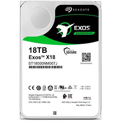 Жёсткий диск Seagate Exos X18 18 ТБ SAS SED-FIPS 140-3 ST18000NM007J