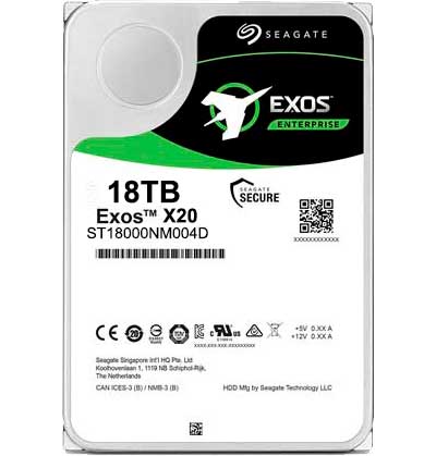 Жёсткий диск Seagate Exos X20 18 ТБ SATA SED ST18000NM004D